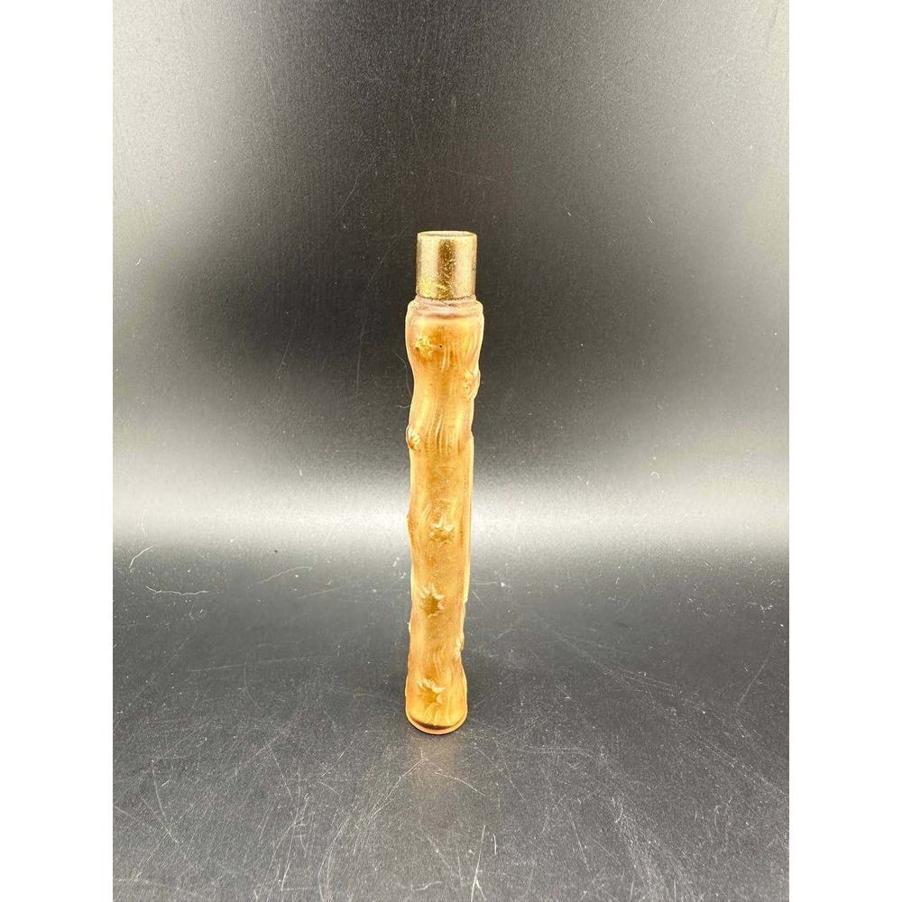 Vintage Lancome France Frosted Amber Glass Perfume‎ Bottle Branch - 059 (107)